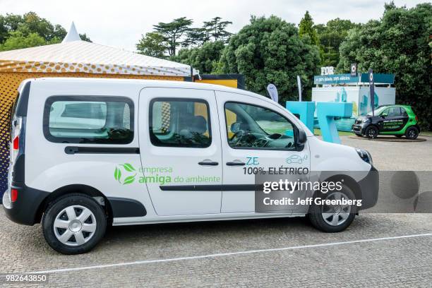 Portugal, Porto, Encontro Nacional de Veiculos Eletricos, exhibition of eco-friendly vehicles.