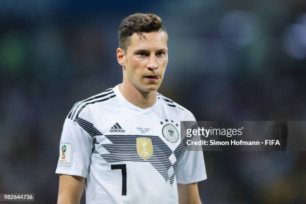 Julian Draxler of Germany looks on during the 2018 FIFA World Cup Russia group F match between Germany and Sweden at Fisht Stadium on June 23, 2018...