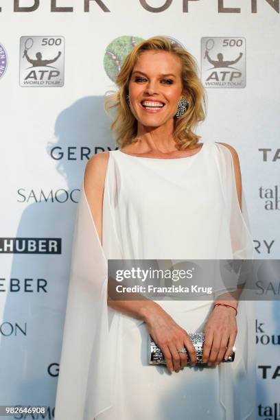 Gerry Weber testimonial international supermodel Eva Herzigova attends the Gerry Weber Open Fashion Night 2018 at Gerry Weber Stadium on June 23,...