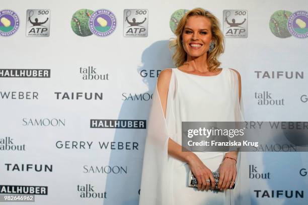 Gerry Weber testimonial international supermodel Eva Herzigova attends the Gerry Weber Open Fashion Night 2018 at Gerry Weber Stadium on June 23,...