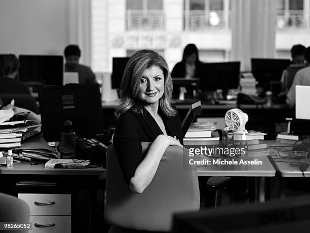 Arianna Huffington poses for a portrait session on December 2 New York, NY.