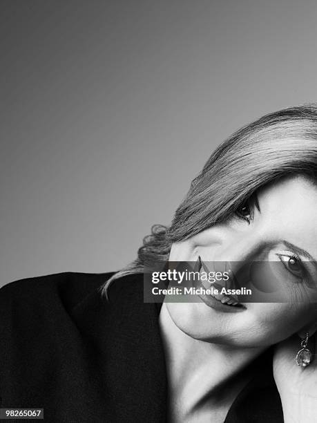 Arianna Huffington poses for a portrait session on December 2 New York, NY.