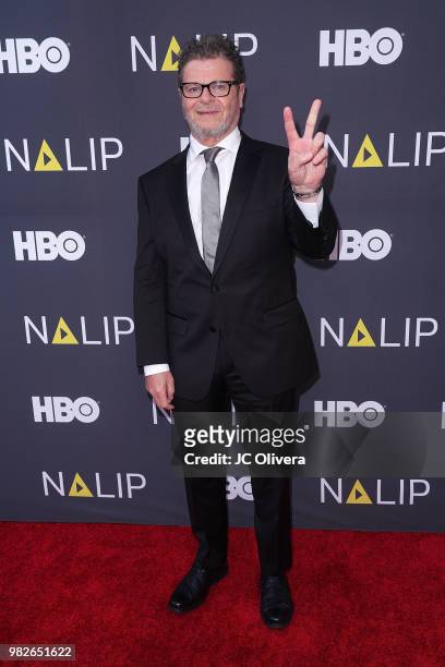 Musician Gustavo Santaolalla attends NALIP 2018 Latino Media Awards at The Ray Dolby Ballroom at Hollywood & Highland Center on June 23, 2018 in...