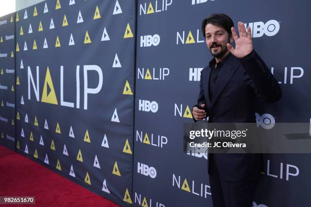 Actor Diego Luna attends NALIP 2018 Latino Media Awards at The Ray Dolby Ballroom at Hollywood & Highland Center on June 23, 2018 in Hollywood,...