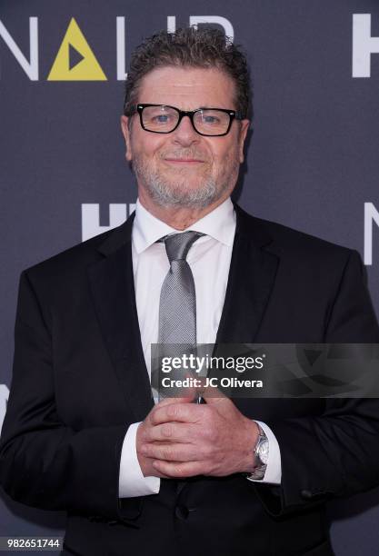 Musician Gustavo Santaolalla attends NALIP 2018 Latino Media Awards at The Ray Dolby Ballroom at Hollywood & Highland Center on June 23, 2018 in...