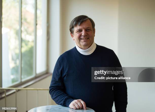 Christian Simonis, conductor of the symphonic orchestra in Bad Reichenhall, Germany, 25 January 2018. The symphonic orchestra of Bad Reichenhall is...