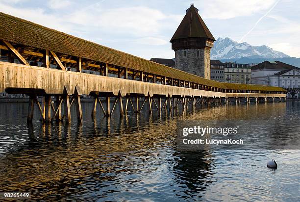 kapellbruecke - kapellbrücke stock-fotos und bilder