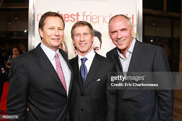 Lionsgate's Michael Burns, Lionsgate's Jon Feltheimer and Lionsgate's Joe Drake at Lionsgate's 'My Best Friend's Girl' World Premiere hosted by...