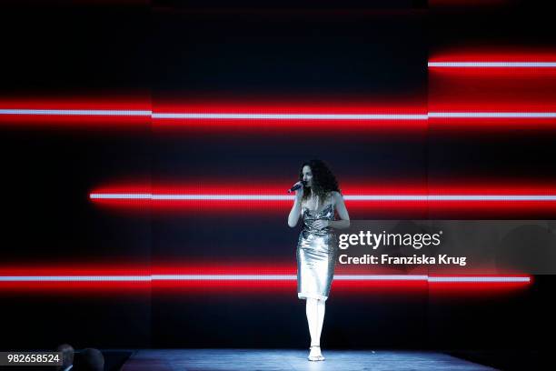 Singer at the Gerry Weber Open Fashion Show at the Gerry Weber Open Fashion Night 2018 at Gerry Weber Stadium on June 23, 2018 in Halle, Germany.