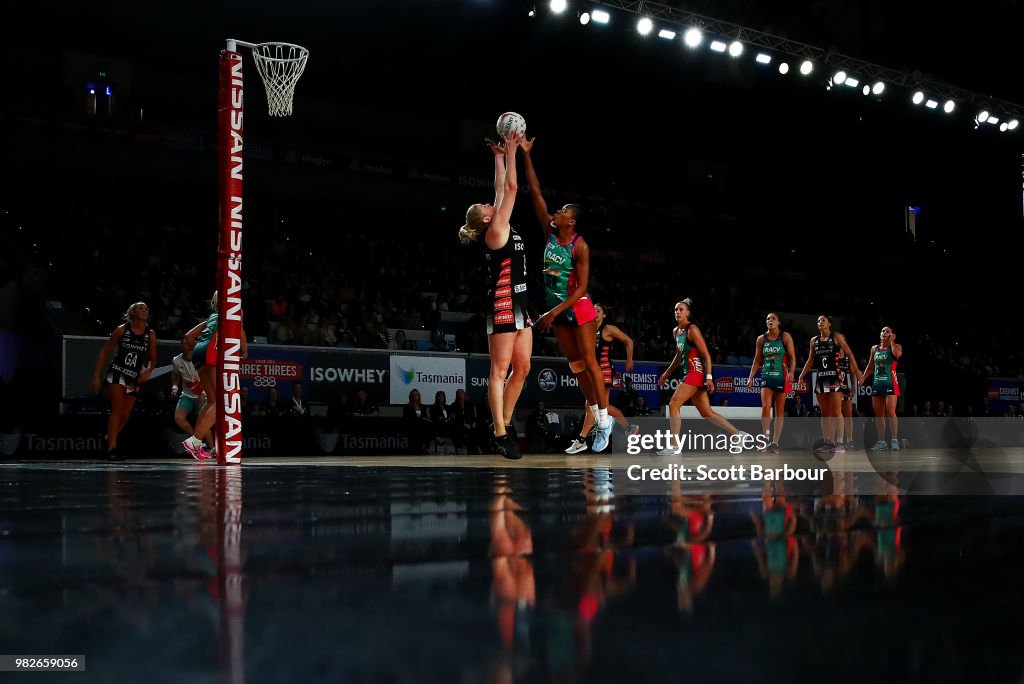 Super Netball Rd 8 - Magpies v Vixens