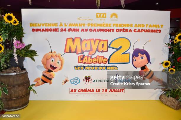 General view during the "Maya L'Abeille 2 - Les Jeux Du Miel" Paris Special Screening at Cinema Gaumont Opera on June 24, 2018 in Paris, France.