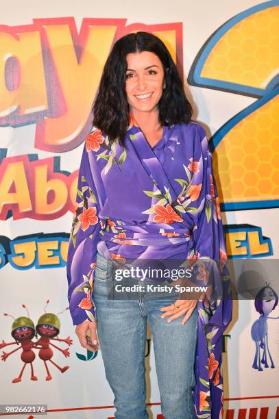 Jenifer attends the "Maya L'Abeille 2 - Les Jeux Du Miel" Paris Special Screening at Cinema Gaumont Opera on June 24, 2018 in Paris, France.