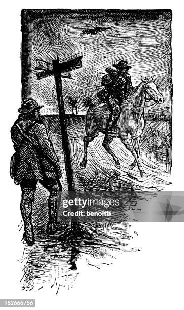 pony express - pony express mail stock illustrations