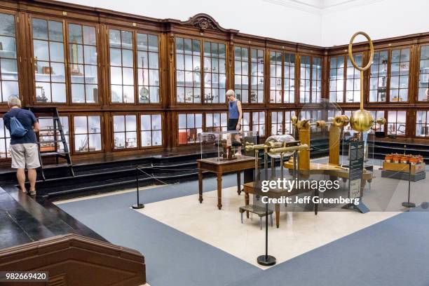 Portugal, Coimbra, University of Coimbra, Museu da Ciencia, Science Museum, Physics Lab electrostatic machines.