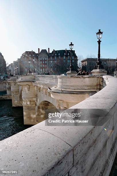 pont neuf, paris, france - neuf stock pictures, royalty-free photos & images