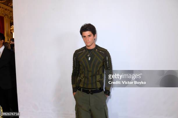 Marc Forne attends the Balmain Menswear Spring/Summer 2019 show as part of Paris Fashion Week on June 24, 2018 in Paris, France.