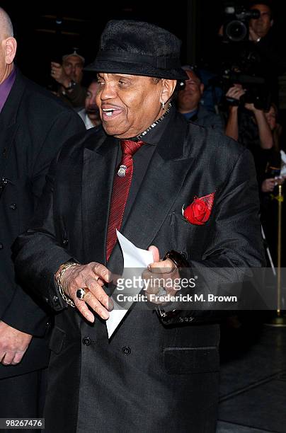 Joe Jackson, father of the late pop icon Michael Jackson, leaves the Los Angeles Criminal Courts building for the court appearance of Dr. Conrad...