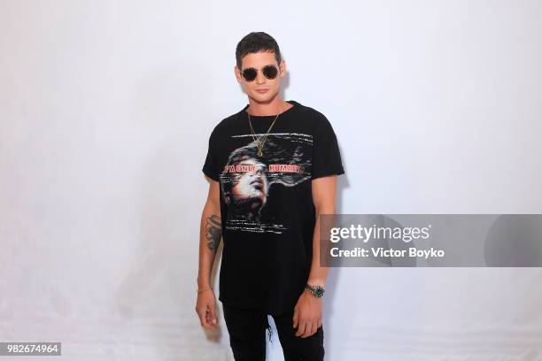 Jeremie Laheurte attends the Balmain Menswear Spring/Summer 2019 show as part of Paris Fashion Week on June 24, 2018 in Paris, France.