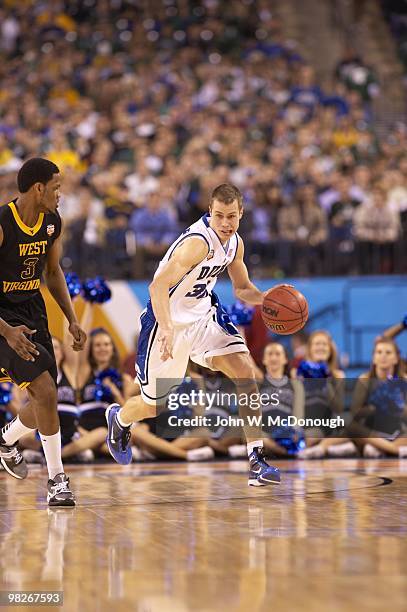 Final Four: Duke Jon Scheyer in action vs West Virgina. Indianapolis, IN 4/3/2010 CREDIT: John W. McDonough