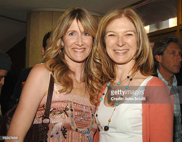 Laura Dern and Dawn Hudson, executive director of the 2005 Los Angeles Film Festival
