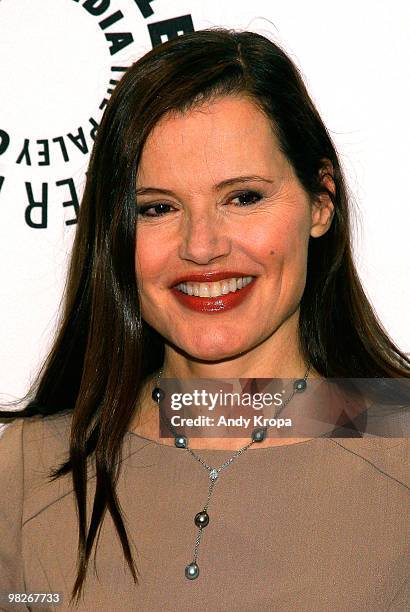 Actress Geena Davis attends Geena Davis: Actor & Advocate at The Paley Center for Media on April 5, 2010 in New York City.