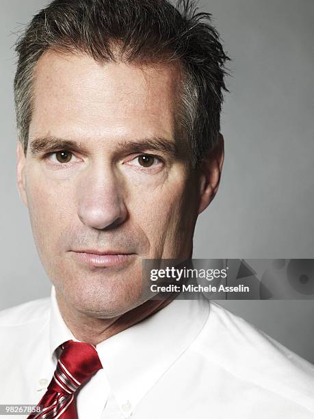 Scott Brown, United States Senator from Massachusetts, poses for a portrait session in his office in Washington D.C. For The New York Times Magazine.