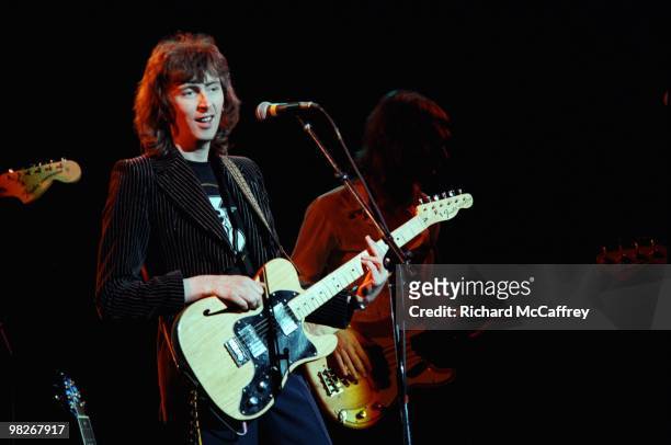 Al Stewart and George Ford of The Al Stewart Band perform live at The Greek Theatre in 1979 in Berkeley, California.