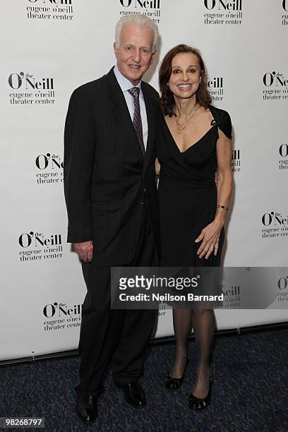 Producer Tom Viertel and Pat Daily attend the 2010 Monte Cristo Awards at Bridgewaters on April 5, 2010 in New York City.