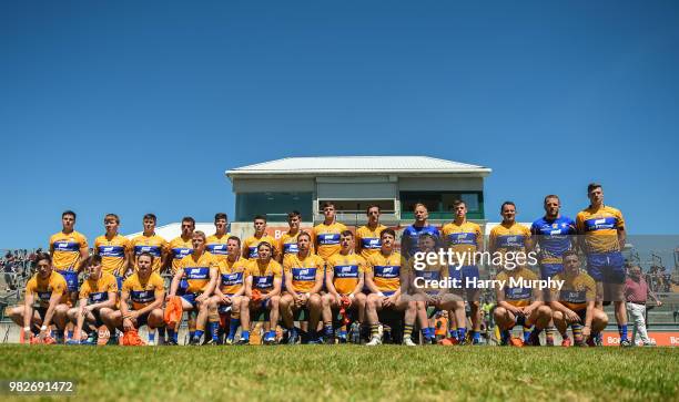 Offaly , Ireland - 24 June 2018; Clare team prior to the GAA Football All-Ireland Senior Championship Round 2 match between Offaly and Clare at Bord...