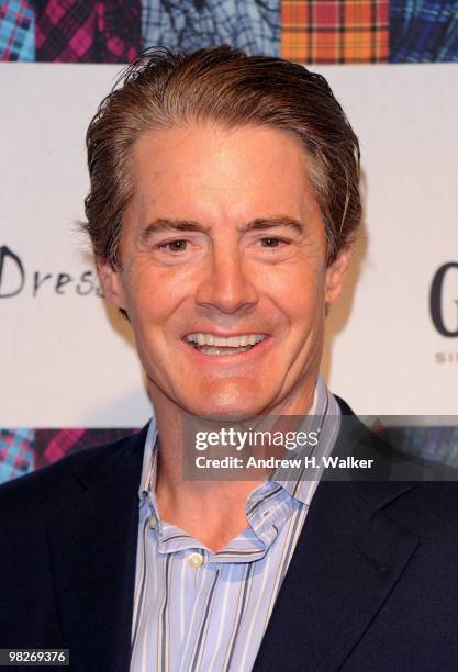 Actor Kyle MacLachlan attends the 8th annual "Dressed To Kilt" Charity Fashion Show presented by Glenfiddich at M2 Ultra Lounge on April 5, 2010 in...