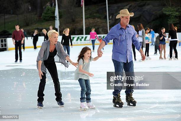 Actor Christopher Meloni , wife Sherman Williams and daughter Sophia Eva Pietra attend the Figure Skating in Harlem's 2010 Skating with the Stars...