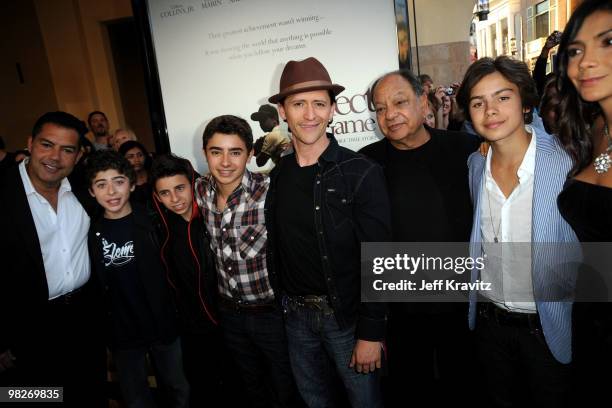 Actors Carlos Gomez, Ryan Ochoa, Moises Arias, Jansen Panettiere, Clifton Collins Jr., Cheech Marin, Jake T. Austin and Patricia Manterola arrive to...