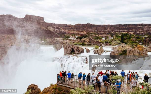 shoshone falls, idaho - peeter viisimaa or peeterv stock-fotos und bilder