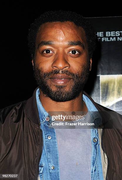 Actor Chiwetel Ejiofor arrives at the Los Angeles premiere of "The Square" at the Landmark Theater on April 5, 2010 in Los Angeles, California.