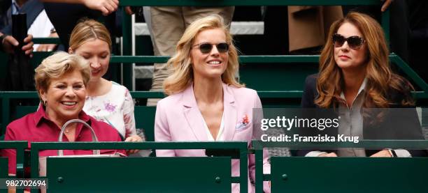 Gerry Weber testimonial international supermodel Eva Herzigova , her sister Lenka Vysinova , her mother Eva Herzigova and Irina Weber during the...