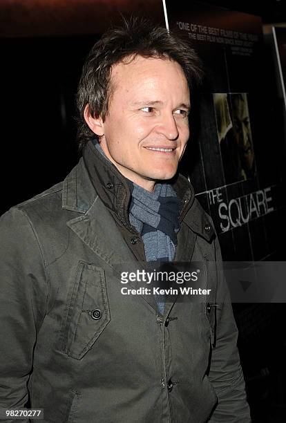 Actor Damon Herriman arrives at the Los Angeles premiere of "The Square" at the Landmark Theater on April 5, 2010 in Los Angeles, California.