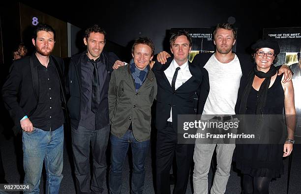 Editors Luke Doolan, Nash Edgerton, actors Damon Herriman, Brendan Donoghue, writer/actor Joel Edgerton, and producer Louise Smith arrive at the Los...