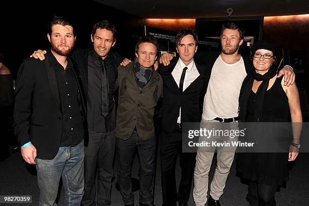 Editors Luke Doolan, Nash Edgerton, actors Damon Herriman, Brendan Donoghue, writer/actor Joel Edgerton, and producer Louise Smith arrive at the Los...