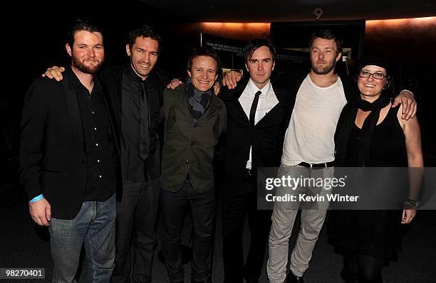 Editors Luke Doolan, Nash Edgerton, actors Damon Herriman, Brendan Donoghue, writer/actor Joel Edgerton, and producer Louise Smith arrive at the Los...