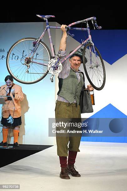 Actor Matthew Modine walks the runway at the 8th annual "Dressed To Kilt" Charity Fashion Show presented by Glenfiddich at M2 Ultra Lounge on April...