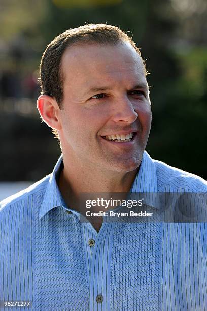 Hockey player Bret Hedican attends the Figure Skating in Harlem's 2010 Skating with the Stars benefit gala in Central Park on April 5, 2010 in New...