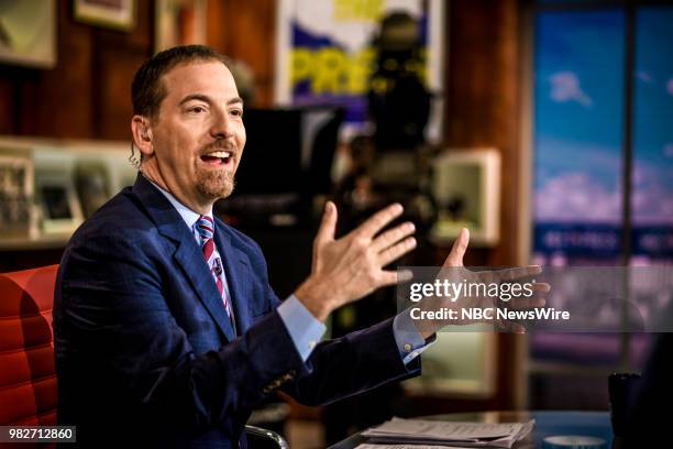 Pictured: Moderator Chuck Todd appears on "Meet the Press" in Washington, D.C., Sunday, June 3, 2018.