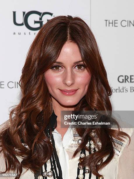 S "The City" actress Olivia Palermo attends the Cinema Society with UGG & Suffolk County Film Commission host a screening of "Paper Man" at the...