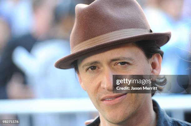 Actor Clifton Collins Jr. Arrives at the Los Angeles premiere of "The Perfect Game" in the Pacific Theaters at the Grove on April 5, 2010 in Los...