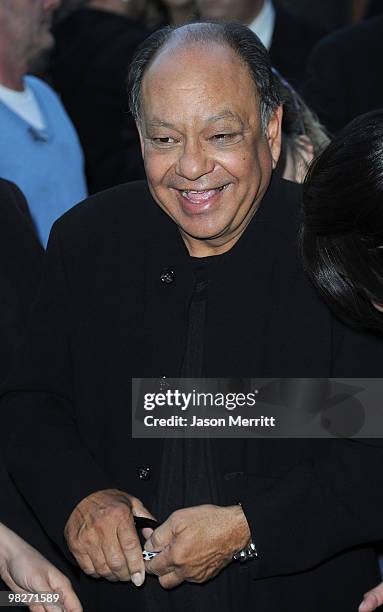 Actor Cheech Marin arrives at the Los Angeles premiere of "The Perfect Game" in the Pacific Theaters at the Grove on April 5, 2010 in Los Angeles,...