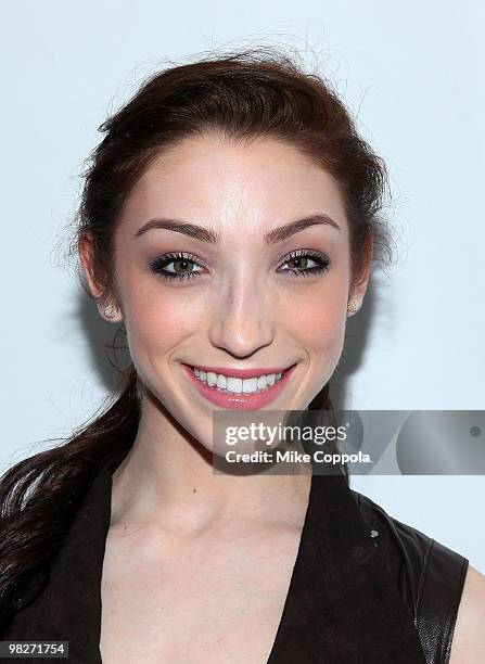 Figure skater Meryl Davis attends the Figure Skating in Harlem's 2010 Skating with the Stars benefit gala in Central Park on April 5, 2010 in New...