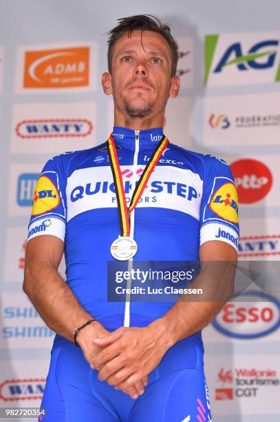 Podium / Philippe Gilbert of Belgium and Team Quick-Step Floors Silver Medal / Celebration / during the 119th Belgian Road Championship 2018, Elite...