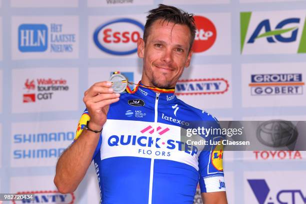 Podium / Philippe Gilbert of Belgium and Team Quick-Step Floors Silver Medal / Celebration / during the 119th Belgian Road Championship 2018, Elite...