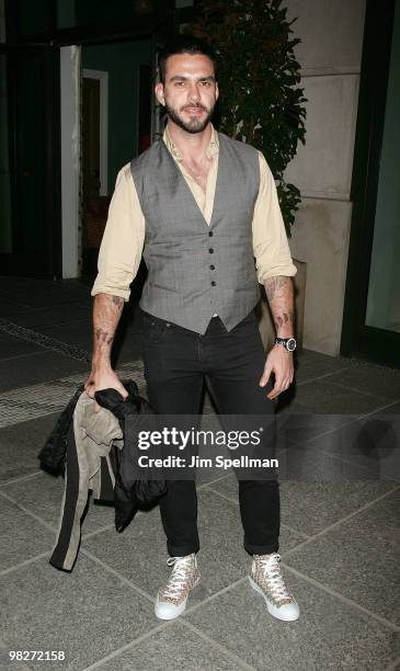 Lorenzo Martone attends the Cinema Society with UGG & Suffolk County Film Commission's screening of "Paper Man" at the Crosby Street Hotel on April...