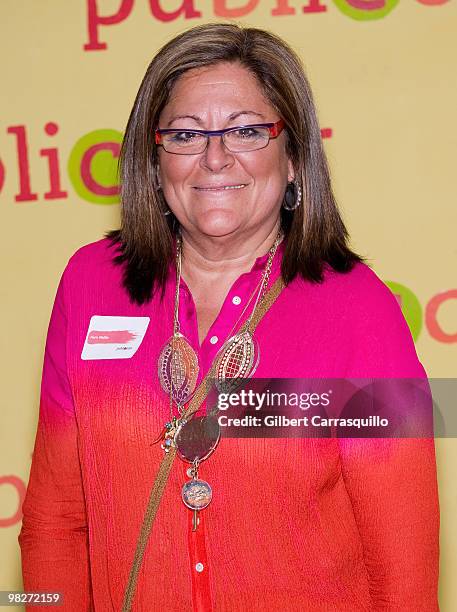 Fashion SVP Fern Mallis attends Publicolor's 2010 Stir, Splatter & Roll benefit at Martin Luther King High School on April 5, 2010 in New York City.